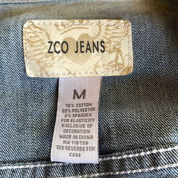 ZCO Jeans Denim Crop Vest - Picture 6 of 7